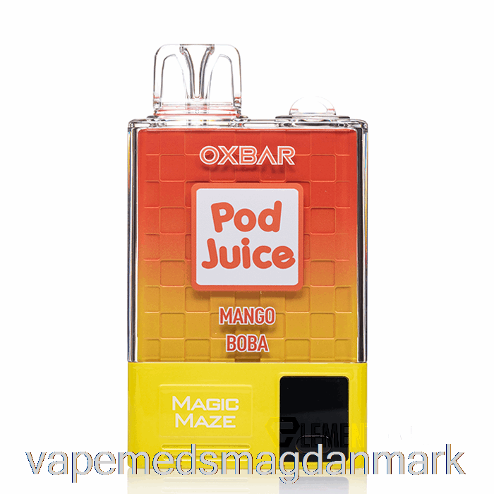 Vape Uden Nikotin Oxbar Magic Maze Pro 10000 Engangs Mango Boba - Pod Juice